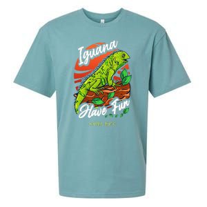 Iguana Have Fun Cozumel Mexico Sueded Cloud Jersey T-Shirt