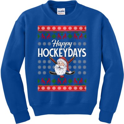 Ice Hockey Fan Happy Hockeydays Hockey Lover Christmas Gift Kids Sweatshirt