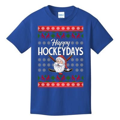 Ice Hockey Fan Happy Hockeydays Hockey Lover Christmas Gift Kids T-Shirt