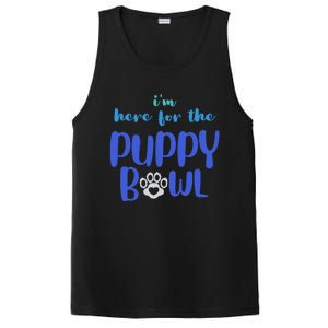 I'm Here For The Puppy Bowl Funny Cute Dog Lover PosiCharge Competitor Tank