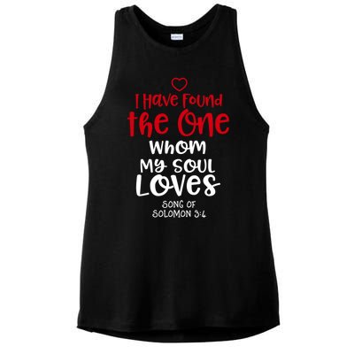 I Have Found The One Whom My Soul Loves Song Of Solomon 3:4 Ladies PosiCharge Tri-Blend Wicking Tank