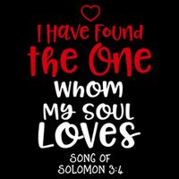 I Have Found The One Whom My Soul Loves Song Of Solomon 3:4 Drawstring Bag