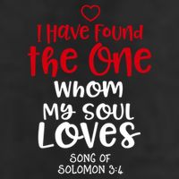 I Have Found The One Whom My Soul Loves Song Of Solomon 3:4 25L Jumbo Tote