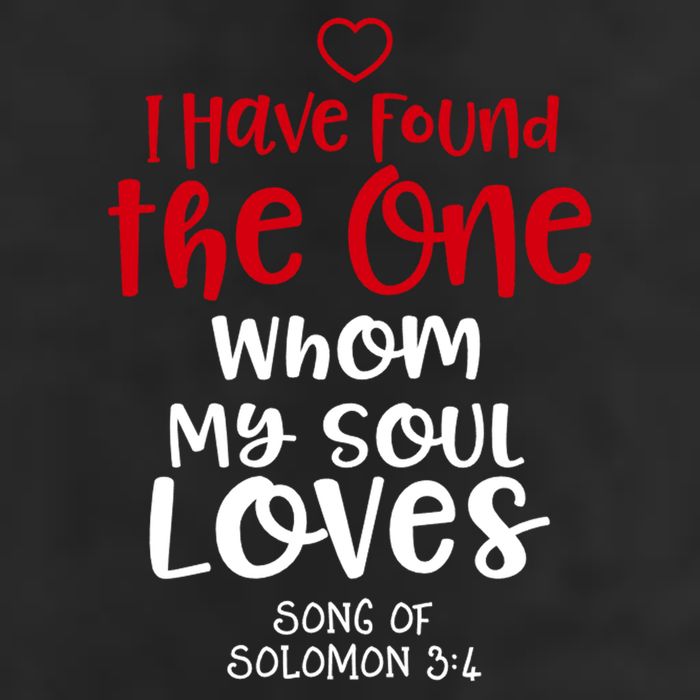 I Have Found The One Whom My Soul Loves Song Of Solomon 3:4 25L Jumbo Tote