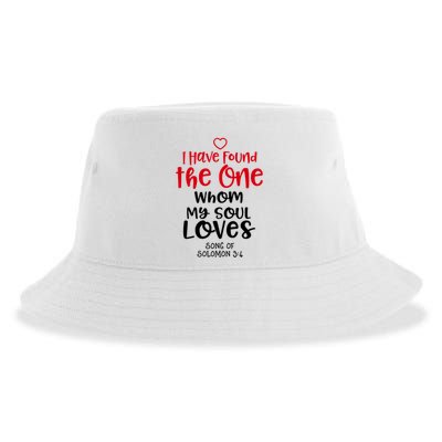I Have Found The One Whom My Soul Loves Song Of Solomon 3:4 Sustainable Bucket Hat