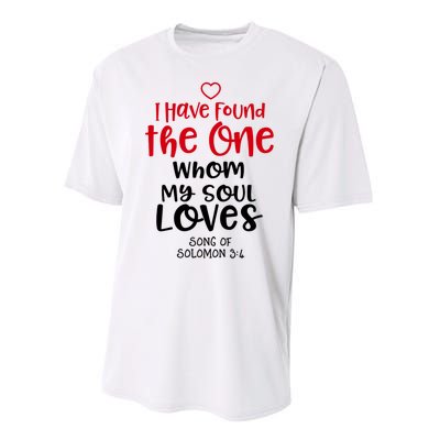 I Have Found The One Whom My Soul Loves Song Of Solomon 3:4 Performance Sprint T-Shirt