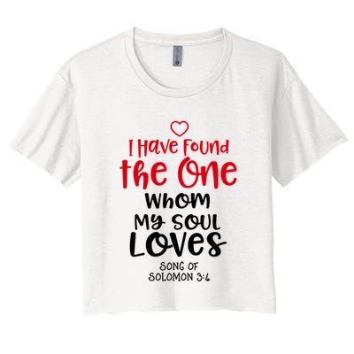 I Have Found The One Whom My Soul Loves Song Of Solomon 3:4 Crop Top
