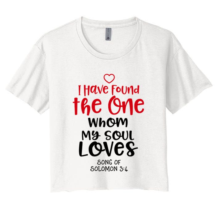 I Have Found The One Whom My Soul Loves Song Of Solomon 3:4 Crop Top