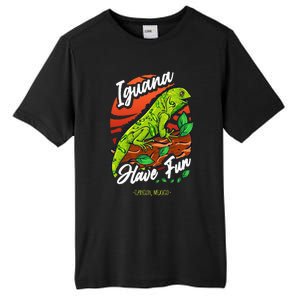 Iguana Have Fun Cancun Mexico Tall Fusion ChromaSoft Performance T-Shirt