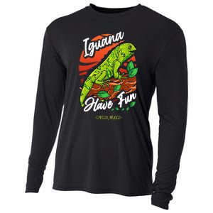 Iguana Have Fun Cancun Mexico Cooling Performance Long Sleeve Crew