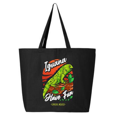 Iguana Have Fun Cancun Mexico 25L Jumbo Tote