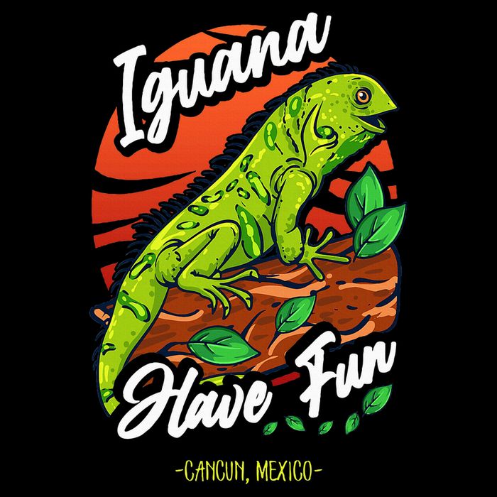 Iguana Have Fun Cancun Mexico Baby Bodysuit