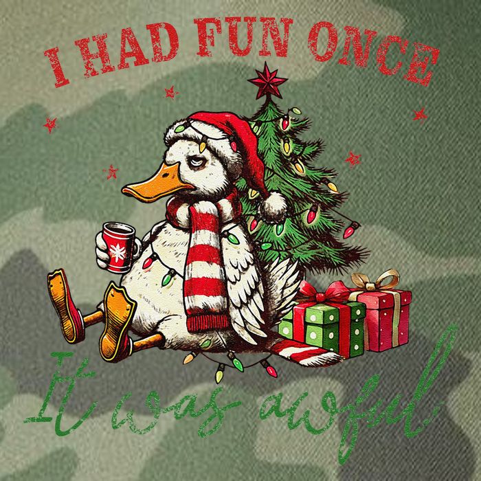 I Had Fun Once It Was Awful Funny Goose Christmas Meme Legacy Tie Dye Trucker Hat