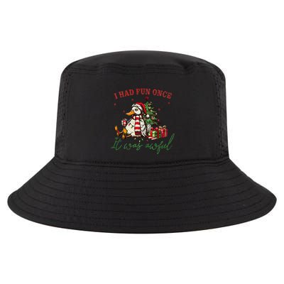I Had Fun Once It Was Awful Funny Goose Christmas Meme Cool Comfort Performance Bucket Hat