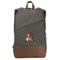 I Had Fun Once It Was Awful Funny Goose Christmas Meme Cotton Canvas Backpack