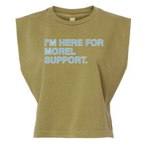 IM Here For Morel Support Garment-Dyed Women's Muscle Tee