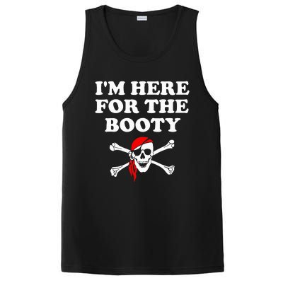 IM Here For The Booty Funny Puns Pirate PosiCharge Competitor Tank