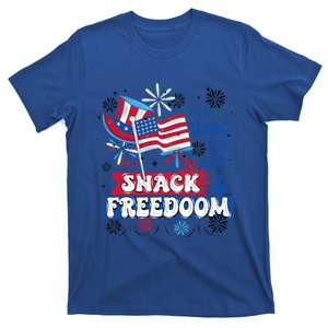 Im Here For The Snacks And Freedom 4th Of July Gift T-Shirt