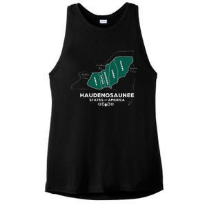 Iroquois Haudenosaunee Five Nations Mohawk Oneida Onondaga Ladies PosiCharge Tri-Blend Wicking Tank