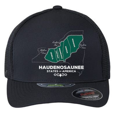 Iroquois Haudenosaunee Five Nations Mohawk Oneida Onondaga Flexfit Unipanel Trucker Cap