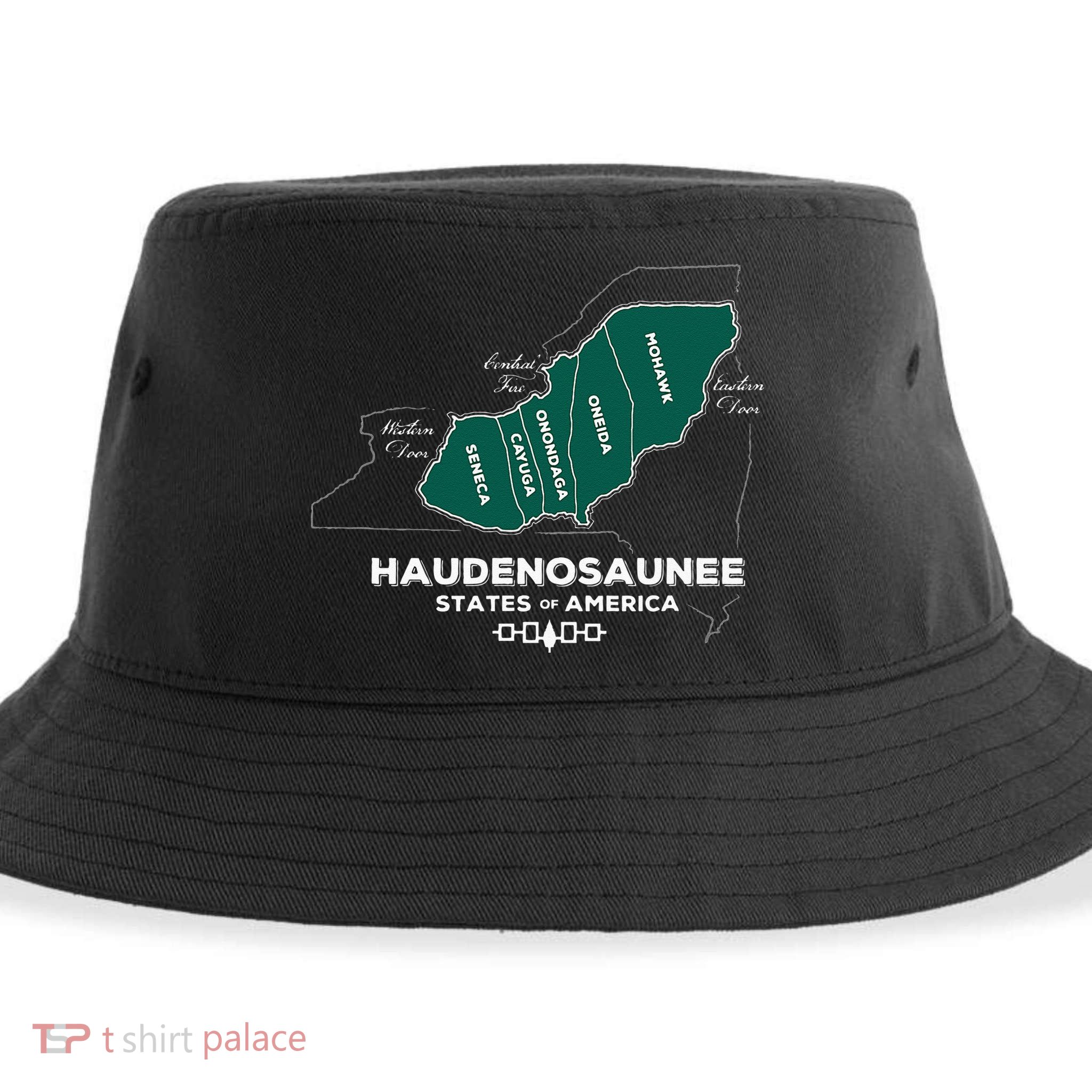 Iroquois Haudenosaunee Five Nations Mohawk Oneida Onondaga Sustainable Bucket Hat