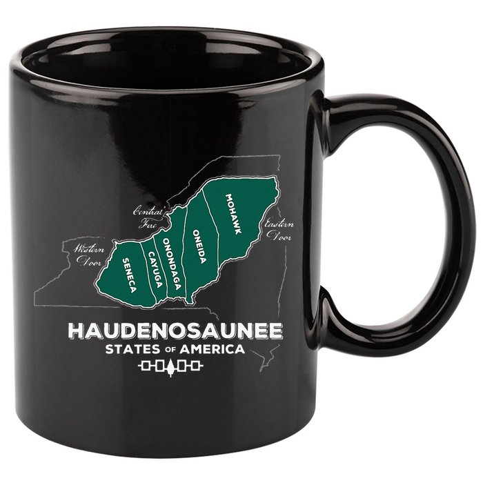 Iroquois Haudenosaunee Five Nations Mohawk Oneida Onondaga 11oz C Handle Ceramic Mug