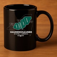 Iroquois Haudenosaunee Five Nations Mohawk Oneida Onondaga 11oz C Handle Ceramic Mug