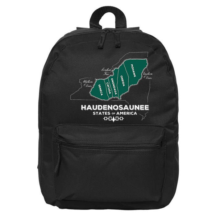 Iroquois Haudenosaunee Five Nations Mohawk Oneida Onondaga 16 in Basic Backpack