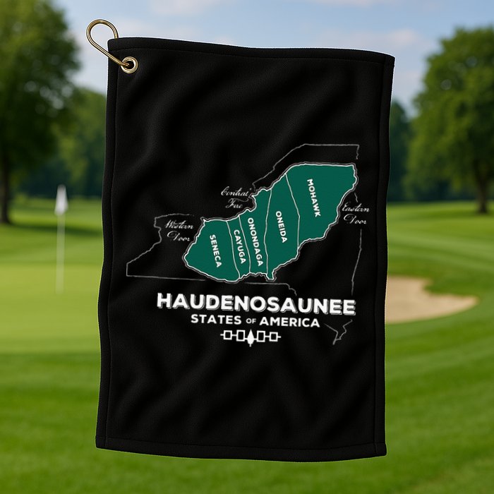 Iroquois Haudenosaunee Five Nations Mohawk Oneida Onondaga Golf Towel
