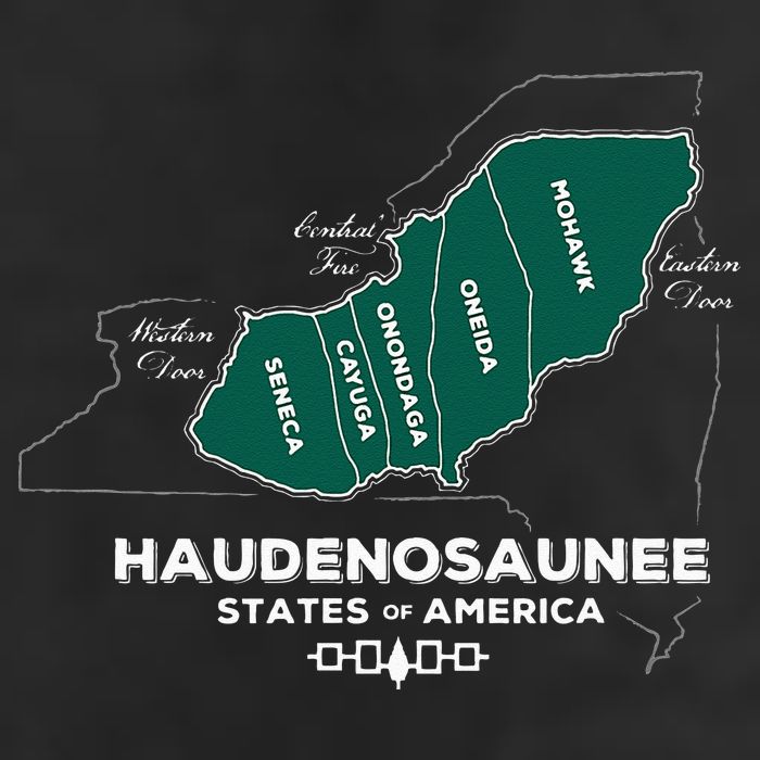 Iroquois Haudenosaunee Five Nations Mohawk Oneida Onondaga Golf Towel