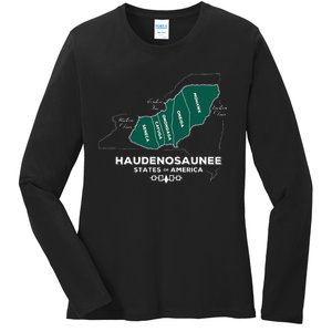 Iroquois Haudenosaunee Five Nations Mohawk Oneida Onondaga Ladies Long Sleeve Shirt