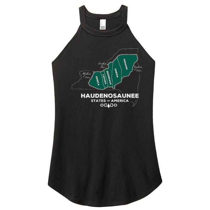 Iroquois Haudenosaunee Five Nations Mohawk Oneida Onondaga Women's Perfect Tri Rocker Tank