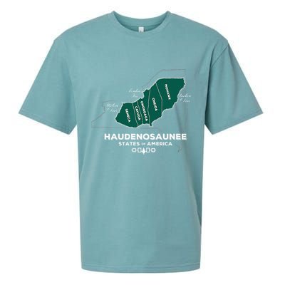 Iroquois Haudenosaunee Five Nations Mohawk Oneida Onondaga Sueded Cloud Jersey T-Shirt