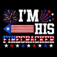 Im His Firecracker Funny 4th Of July Us Flag Couples Mug