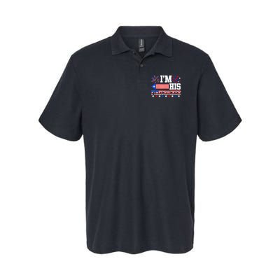 Im His Firecracker Funny 4th Of July Us Flag Couples Polo