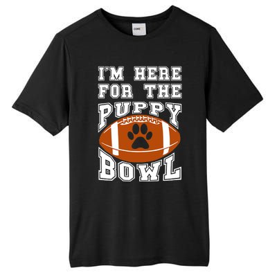 I'm Here For The Puppy Bowl Sunday Funny Puppies Dog Fan Tall Fusion ChromaSoft Performance T-Shirt