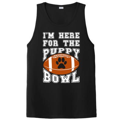 I'm Here For The Puppy Bowl Sunday Funny Puppies Dog Fan PosiCharge Competitor Tank