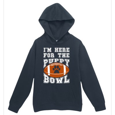 I'm Here For The Puppy Bowl Sunday Funny Puppies Dog Fan Urban Pullover Hoodie