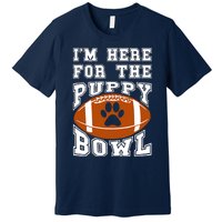 I'm Here For The Puppy Bowl Sunday Funny Puppies Dog Fan Premium T-Shirt