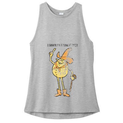 I Hanker For A Hunk O Cheese Authentic Distressed Ladies PosiCharge Tri-Blend Wicking Tank