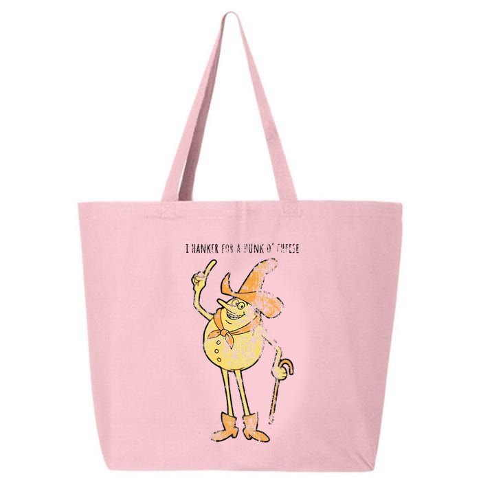 I Hanker For A Hunk O Cheese Authentic Distressed 25L Jumbo Tote