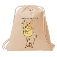 I Hanker For A Hunk O Cheese Authentic Distressed Drawstring Bag
