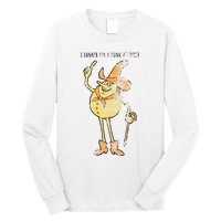 I Hanker For A Hunk O Cheese Authentic Distressed Long Sleeve Shirt