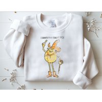 I Hanker For A Hunk O Cheese Authentic Distressed Sweatshirt