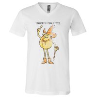 I Hanker For A Hunk O Cheese Authentic Distressed V-Neck T-Shirt