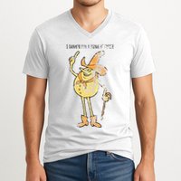 I Hanker For A Hunk O Cheese Authentic Distressed V-Neck T-Shirt