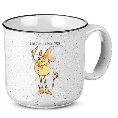 I Hanker For A Hunk O Cheese Authentic Distressed 15oz Campfire Ceramic Mug