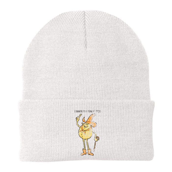 I Hanker For A Hunk O Cheese Authentic Distressed Beanie