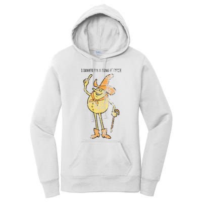 I Hanker For A Hunk O Cheese Authentic Distressed Women's Pullover Hoodie