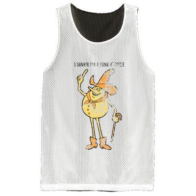 I Hanker For A Hunk O Cheese Authentic Distressed Mesh Reversible Basketball Jersey Tank